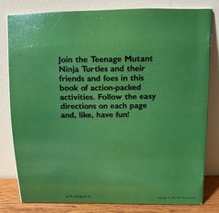 Teenage Mutant Ninja Turtles Coloring & Activity Book 1991 New Old Stock