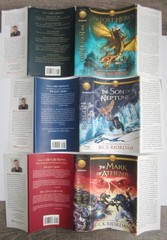 Rick Riordan Lot ~ The Heroes Of Olympus ~ 1-3 Hardcover Books DJ 1st Edition
