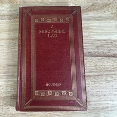 A Shropshire Lad A. E. Housman 1922 Authorised Edition Poetry Henry Holt