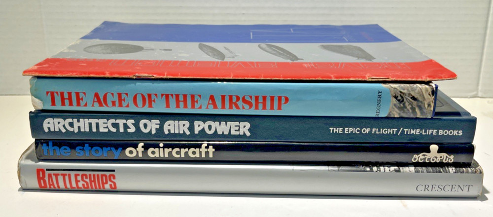 Lot of 5 Battleships and Naval Aviation AirCraft Airship LTA