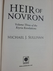 Lot 3 Riyria Revelations PB Books Theft Swords Rise Empire Heir Novron Sullivan