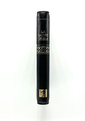 French Bible, La Sainte Bible – Segond 1910 Black Im Leather Zipper Red Letter