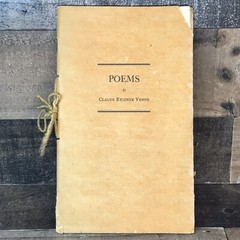 Poems by Claude Etienne Venne 1929 Signed 1945 24 Pages of Original Poetry Rare