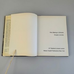 Film Making in Schools Douglas Lowndes 1972 Reprint Filmmaking Education