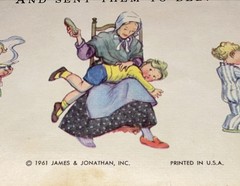 1961 NURSERY RHYMES by Molly Brett ~ 12” X 9” Color Pages Suitable For Framing