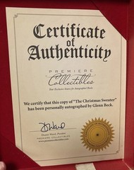 Glenn Beck The Christmas Sweater Hardcover Book Autographed Signed