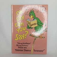 Vintage 1970s Hardcover Children’s Book Oh Say Can You Say By Dr Seuss
