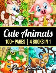 100 Cute Animals: An Adult Coloring Book with Dogs, Cats, Horses, Owls, Elep…