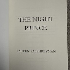 The Night Prince By Lauren Palphreyman