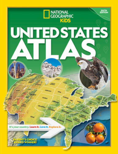 National Geographic Kids US Atlas 2020, 6th Edition – Hardcover – GOOD