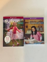 American Girl Book Lot Pleasant Company White Vintage Molly Kit Rebecca Addy