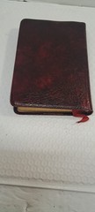 Cambridge Cameo Bible 75X w/ Box French Morocco Leather marbled crimson