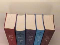 A Song of Ice and Fire Leather Bound 5-Book Box Set George R.R. Martin