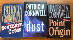 Lot of 3 Patricia Cornwell HC Books – Point Origin – Dust (Large Print)