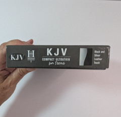 2015 KJV Compact UltraThin Bible for Teens Black & Silver Leather Touch by B&H