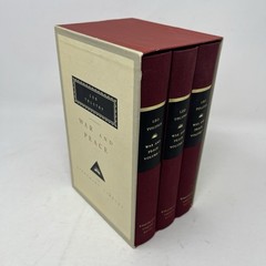 WAR AND PEACE 3 volume HC set w/ Slipcase Leo Tolstoy Everyman’s Library