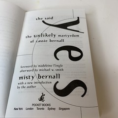 SHE SAID YES by Misty Bernall paperback book FREE SHIPPING Christian columbine