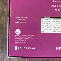 NIV Women’s Devotional Bible Large Print Leathersoft Teal by Zondervan