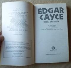 Edgar Cayce on Diet and Health, Recipes, menus, health hints, improve wellbeing