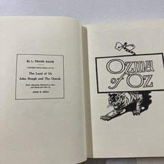 Ozma of Oz L Frank Baum Winthrope & Sons Original Facsimile Hardcover
