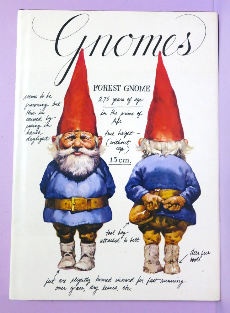 Gnomes by Wil Huygen Illustrated by Rien Poortvliet 1977 Vintage Hardcover DJ