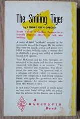 The Smiling Tiger Lenore Glen Offord 1952 1950s Pulp Sleaze Paperback Book GGA