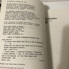 The Hand Scanner Hand Book Macintosh. Edition By David D. Busch