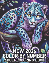 New 2026 Color By Number Adult Coloring Book: An Adult Color By Number Coloring