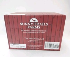 Sunny Trails Farms 3 Books 3 Plush Flocked Horse Figures Stable Barn Play Set