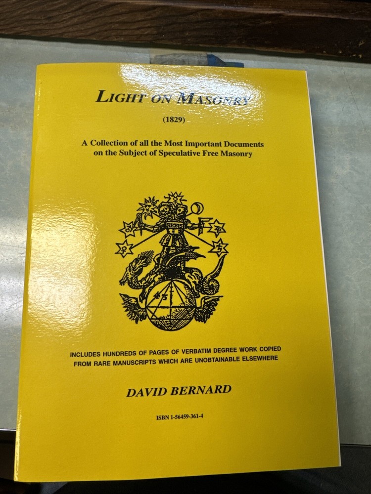 Light on Masonry by Bernard, David K. – Kessinger, Review Copy?