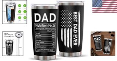 Durable 20oz Stainless Steel Tumbler – Birthday Gifts for Dad with Leakproof Cap