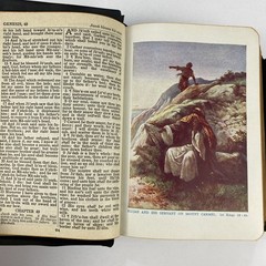The Holy Bible King James Version Self-Pronouncing 1940s National Bible Press