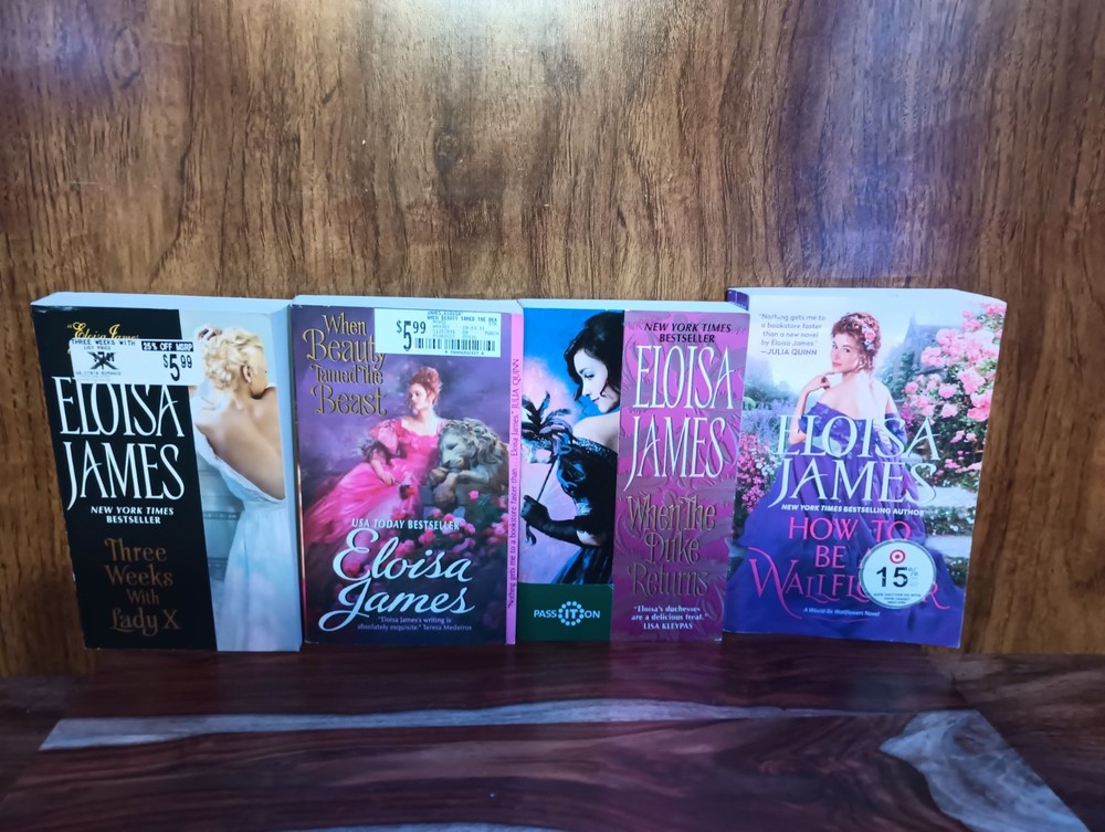 Eloisa James Set of 4 PB Romance Novels Avon Fairy Tale Series Bundle