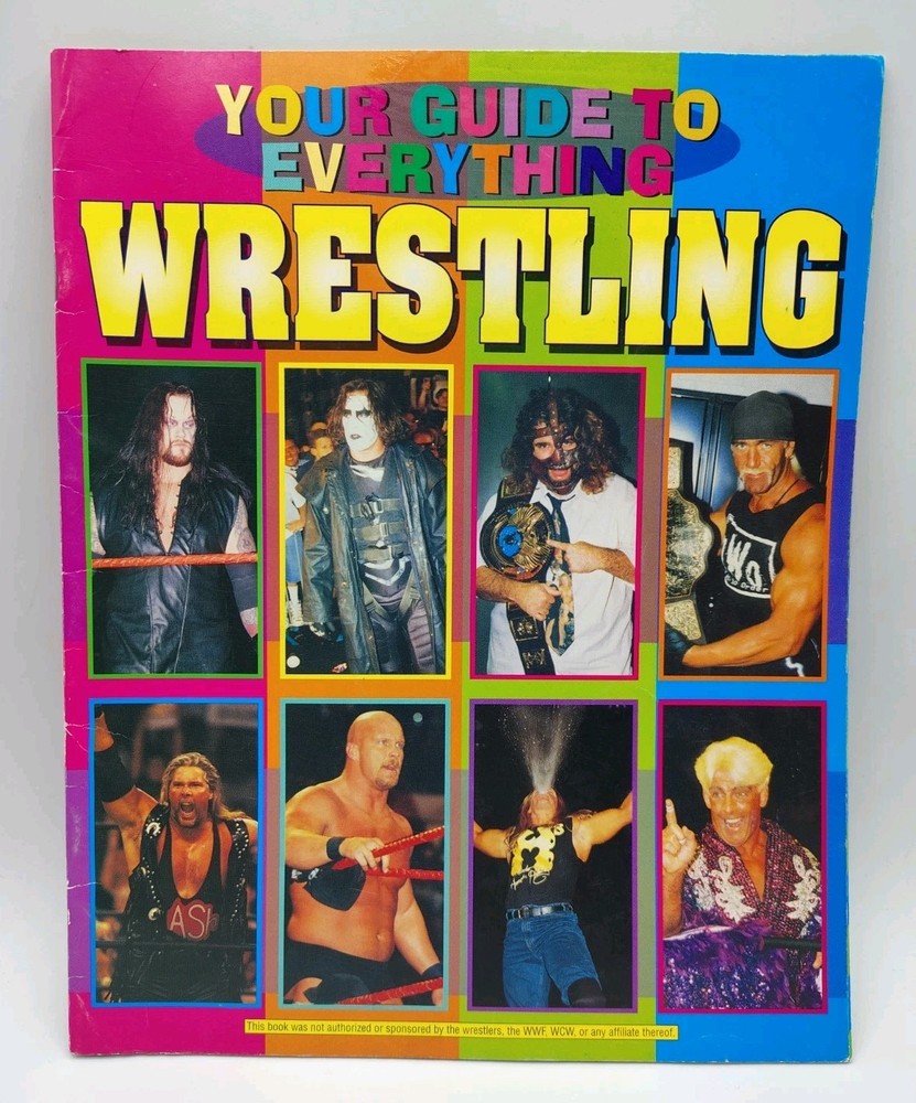 Guide To Everything WRESTLING: Magazine Booklet 24 pages Tiger Books 1999 Vtg