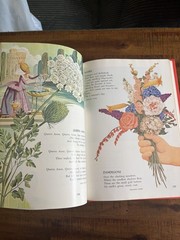 Vintage 1972 MCM Childcraft Poems and Rhymes Illustrated Hardcover Poetry Book