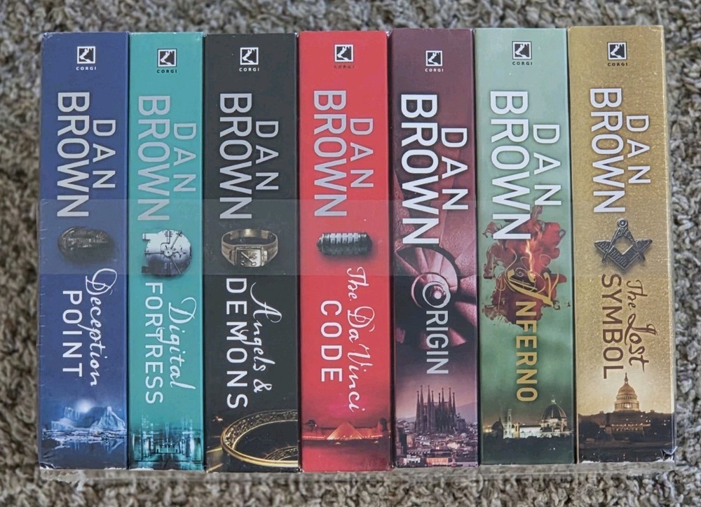 Robert Langdon Series 7 Books Set Dan Brown Paperback Thriller Collection NEW