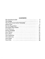 War Cook Book For American Women „1918” 31 Pages
