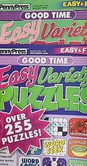 Lot of 6-5 PP GOOD TIME Easy/Fun VARIETY PUZZLES +1 Family Variety Puzzles/Games