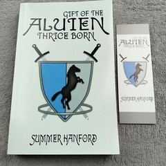 Gift Of The Aluien Thrice Born By Summer Hanford With Bookmark Signed To Summer