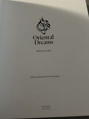Oriental Dreams by Claire Maingon and Mathias Ary Jan (2023, Hardcover)