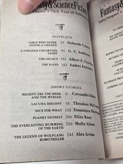 Magazine Of Fantasy & Science Fiction – July/August 2019