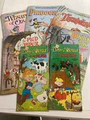 Vintage – Seven (7) Clean Giant Coloring Books – Wizard of OZ, Pinocchio,