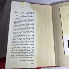 In the Mecca by Gwendolyn Brooks 1968 Hardcover Dust Jacket Ex Library