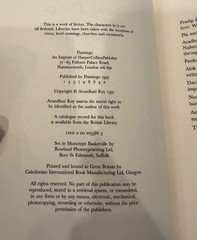 The God of Small Things UK True First Edition First Printing Booker Prize