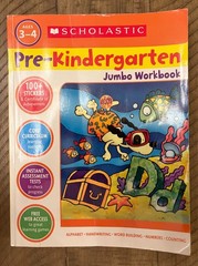 Scholastic Pre-Kindergarten Jumbo Workbook Ages 3-4