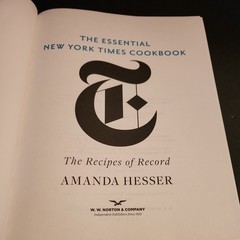 The Essential New York Times Cookbook: The Recipes of Record hardcover, hesser