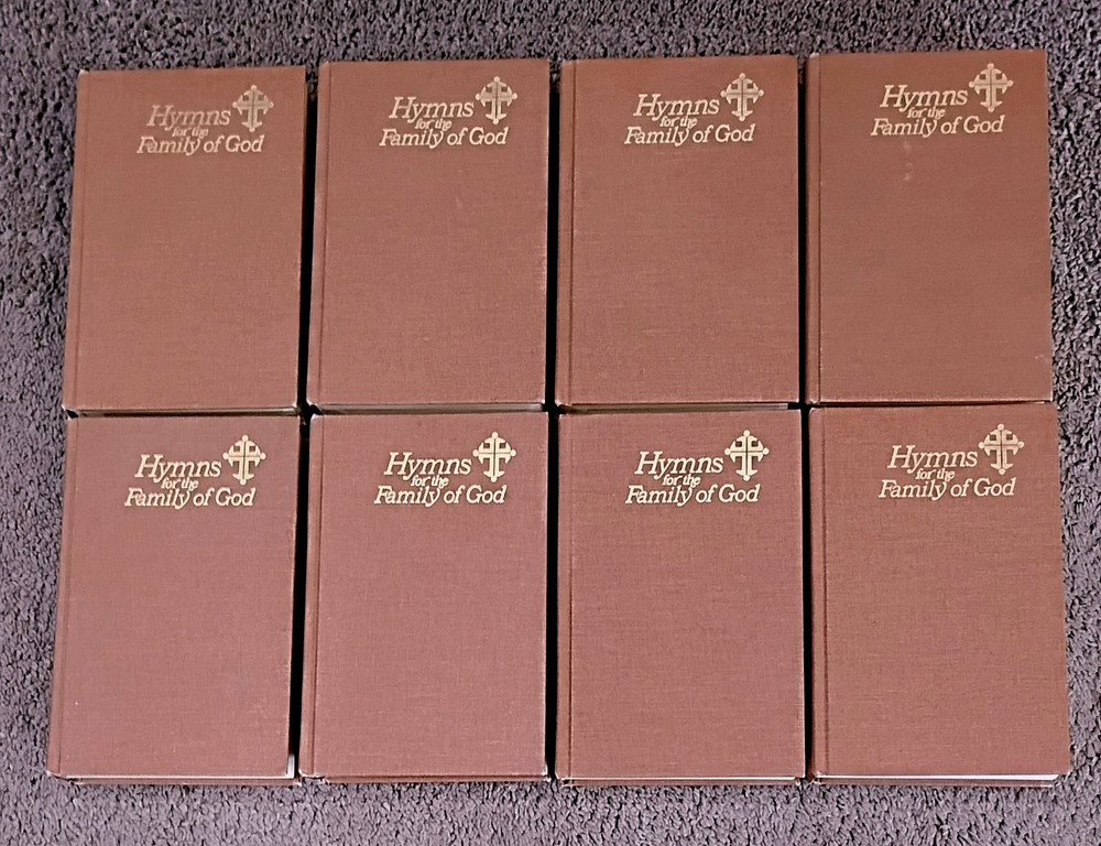 LOT of 8 Hymns For The Family of God BROWN Hardcover Book Christian Hymnal 1976