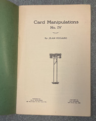 „Card Manipulations” by Jean Hugard Series 1-5, 4 Vol. Set. 1934-1936