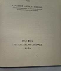 1930 Documents and Readings in American Government John Mathews Clarence Berdahl