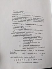 Lewis Sperry Chafer Systematic Theology Volumes 1-8 In 4 Vol. Set Hardcover GUC